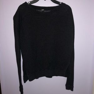 Lululemon Cotton Split Hem Cropped Sweater - Sz 2